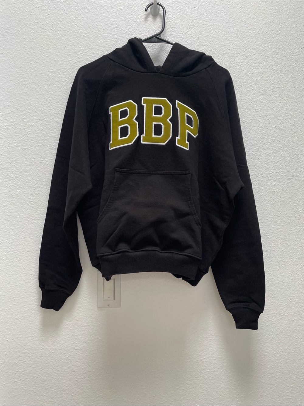 Big Bud Press Oversized Hoodie Black with Chartreuse Logo
